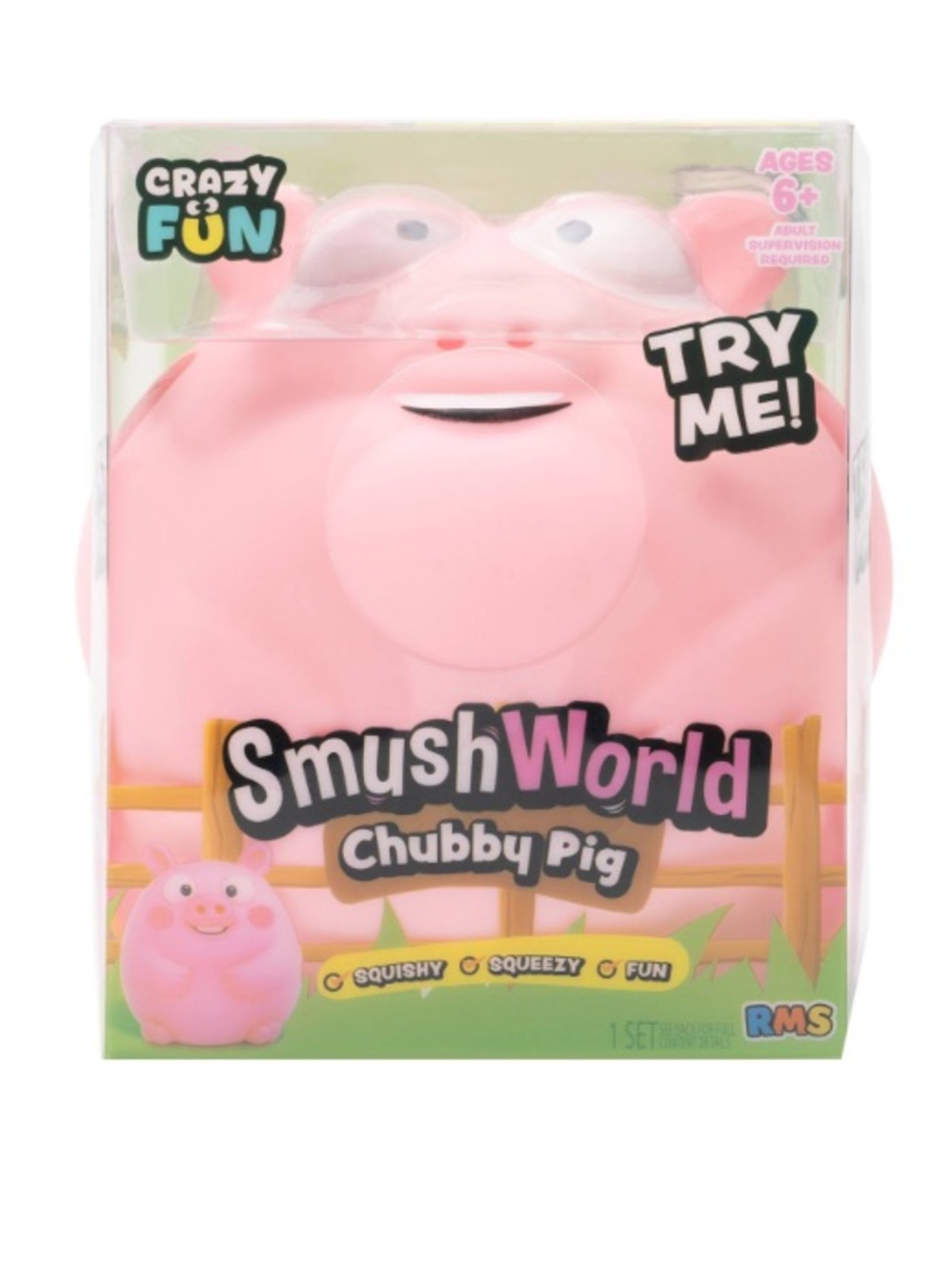 SmushWorld™ Pig Animal Squishy Jumbo Toy